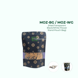 MOZ-COLOUR PRINTING MATT TRANSPARENT POUCH BAG
