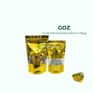 GOLD METALISED POUCH BAG