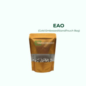 GOLD EMBOSSED STAND POUCH BAG